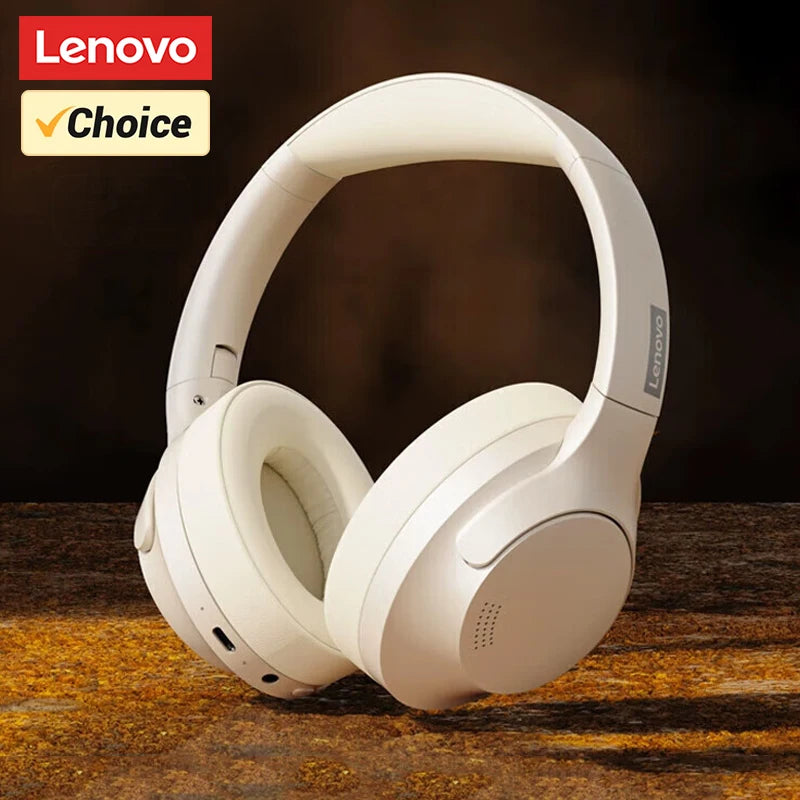 Lenovo Bluetooth, Noise Cancelling Headphones,  Over the Ear Headset, Workout Headphones, Both AUX Wired (detachable) and wireless